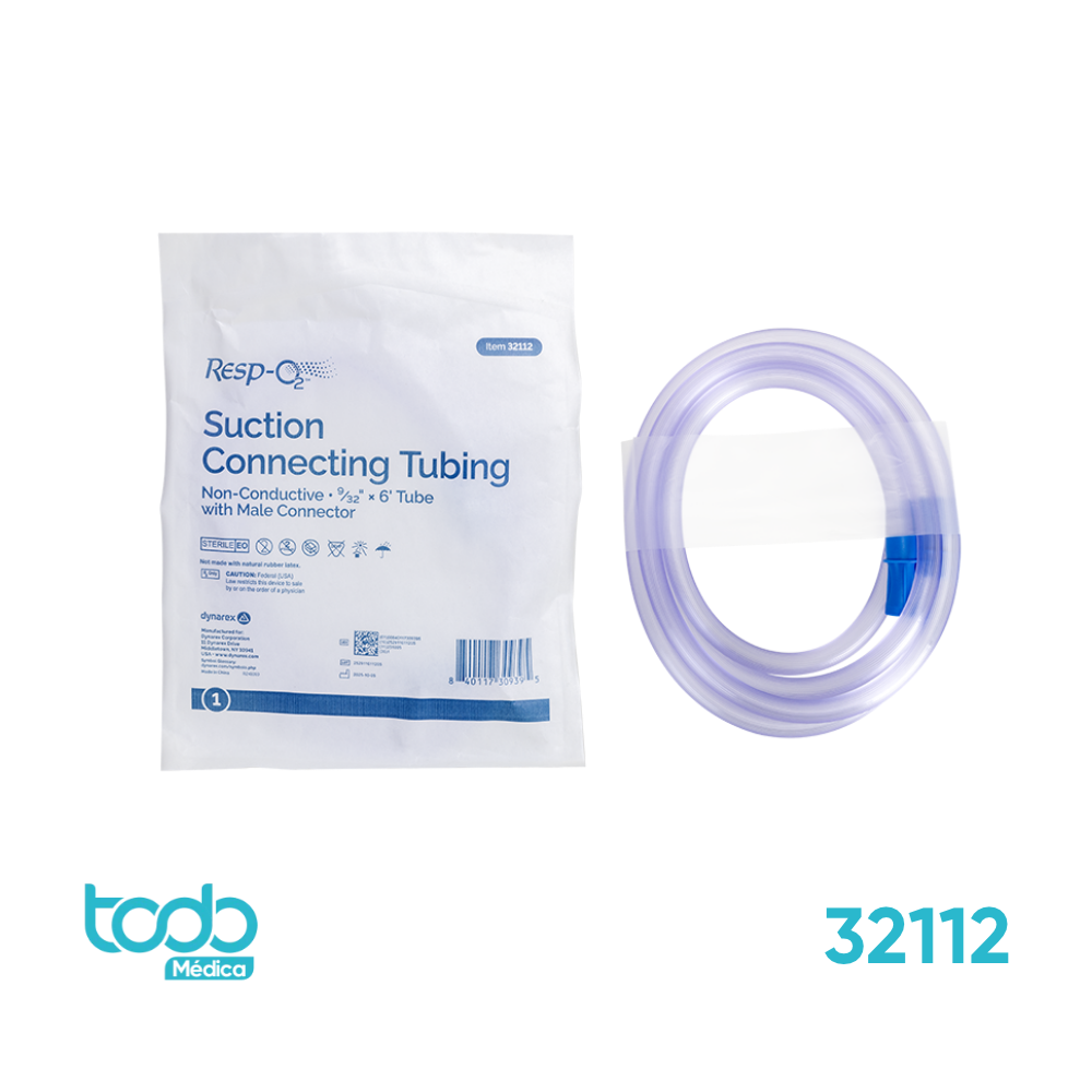 Tubo Conector para Succión Estéril 9/32" x 6'