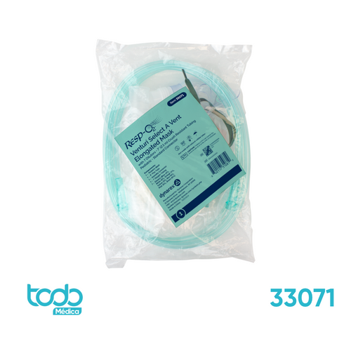 Mascarilla Venturi Pediátrica con 7 Dilutores – Tubo de 2,1 m