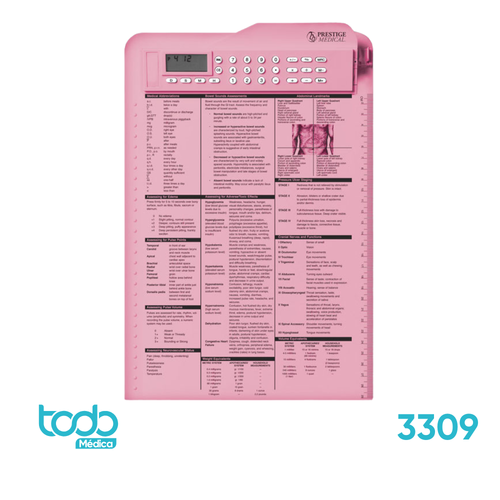 Tabla de Asistencia Prestige para Enfermera con Clip y Calculadora