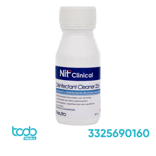 Limpiador Desinfectante 60 NIT Intensaclean Neutro 60ML – Caja de 16 Unidades