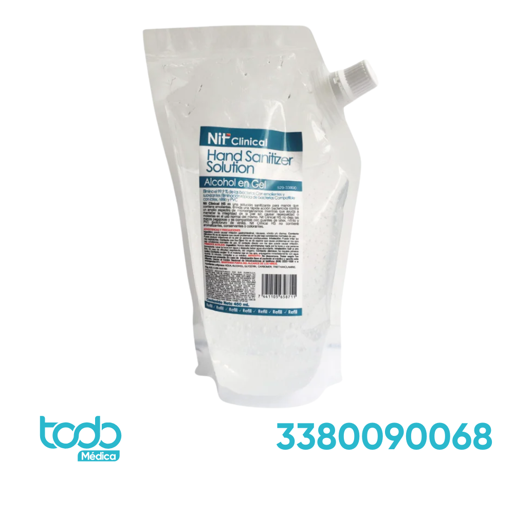 Alcohol en Gel NIT Clí­nical – Bolsa 450 ml