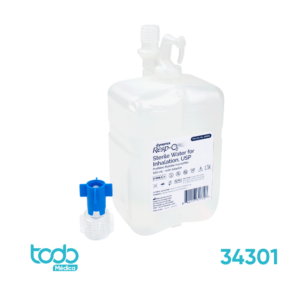 Humidificador Prellenado para Inhalación 550 ml Estéril