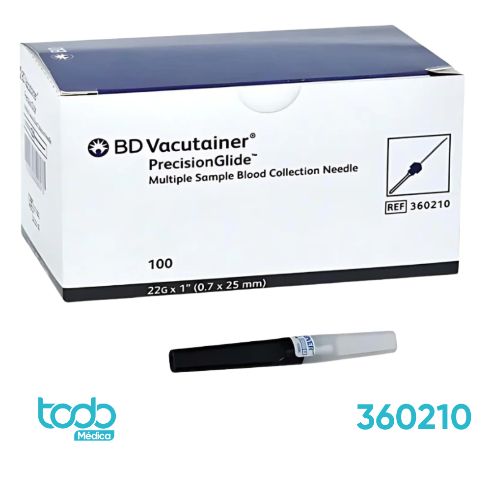 Aguja BD 22x1" para Recolección de Sangre