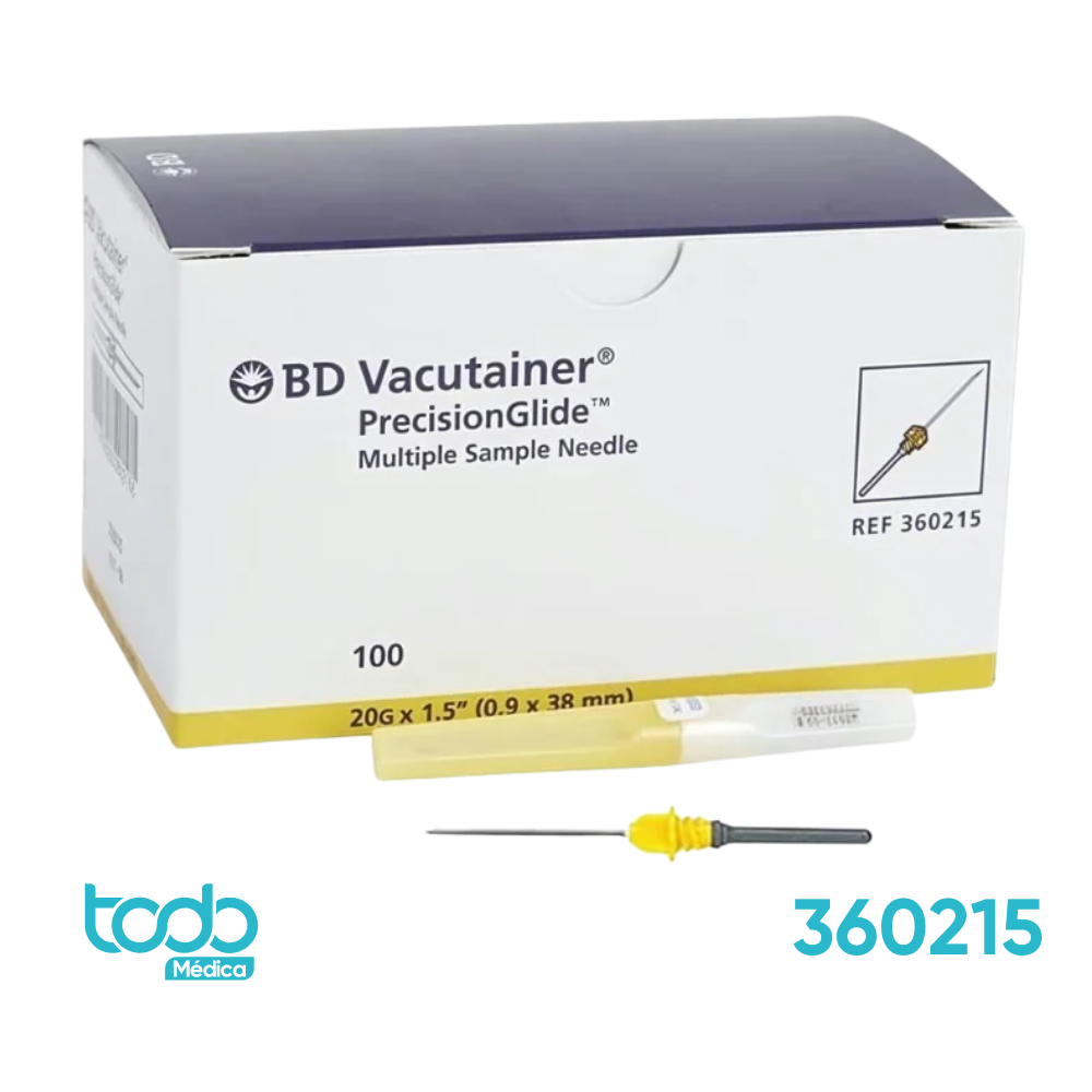 Aguja BD 20x1 1/2" para Extracción de Sangre