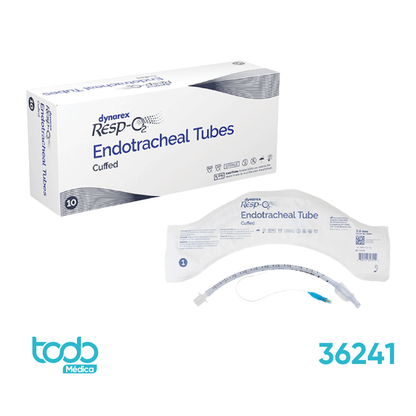 Tubo Endotraqueal Dynarex Resp-O2™ 7.5 mm con Balón