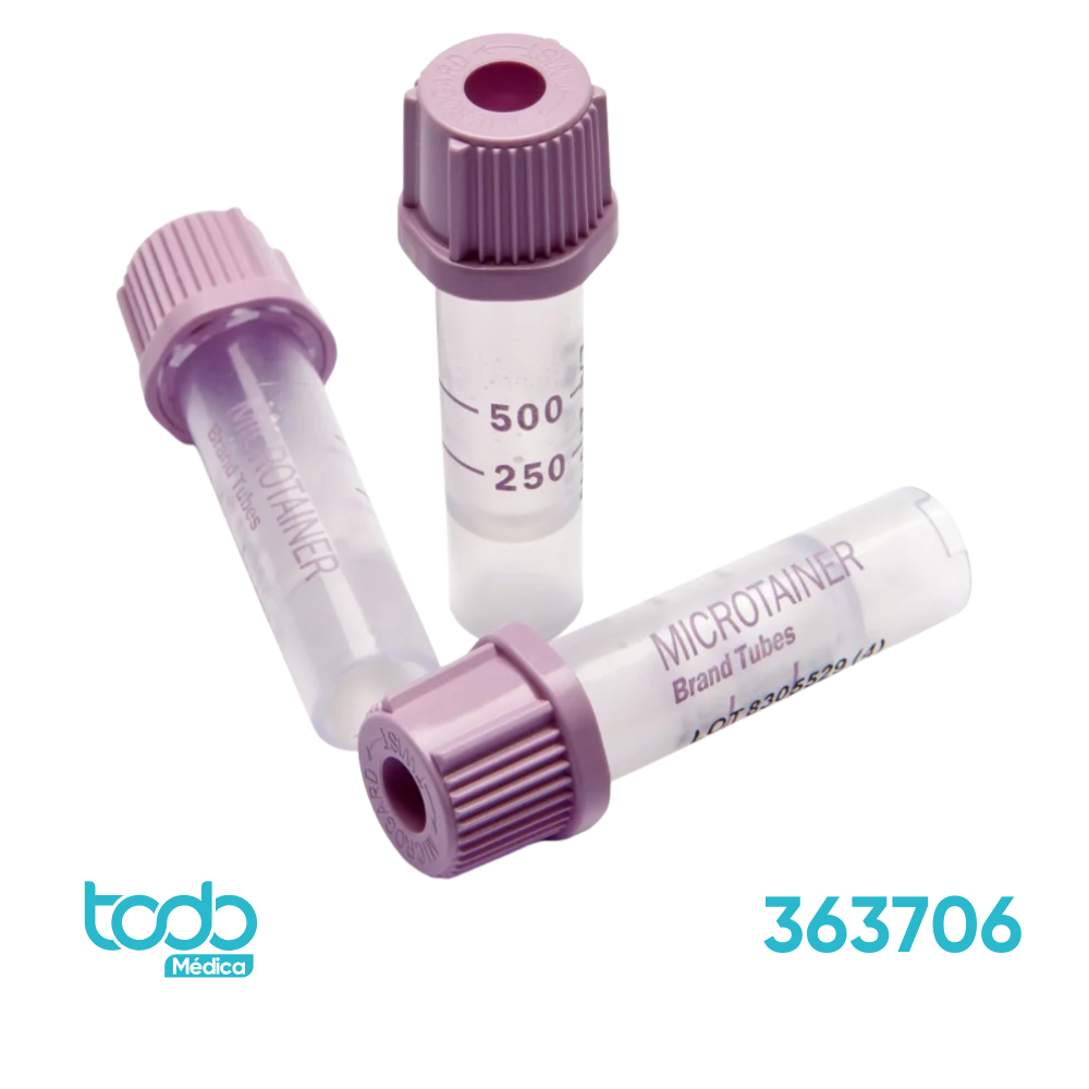 Tubo Recolector Microtainer con Tapa Lila