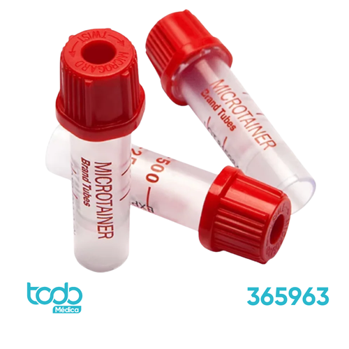Tubo Recolector Microtainer® con Tapa Roja