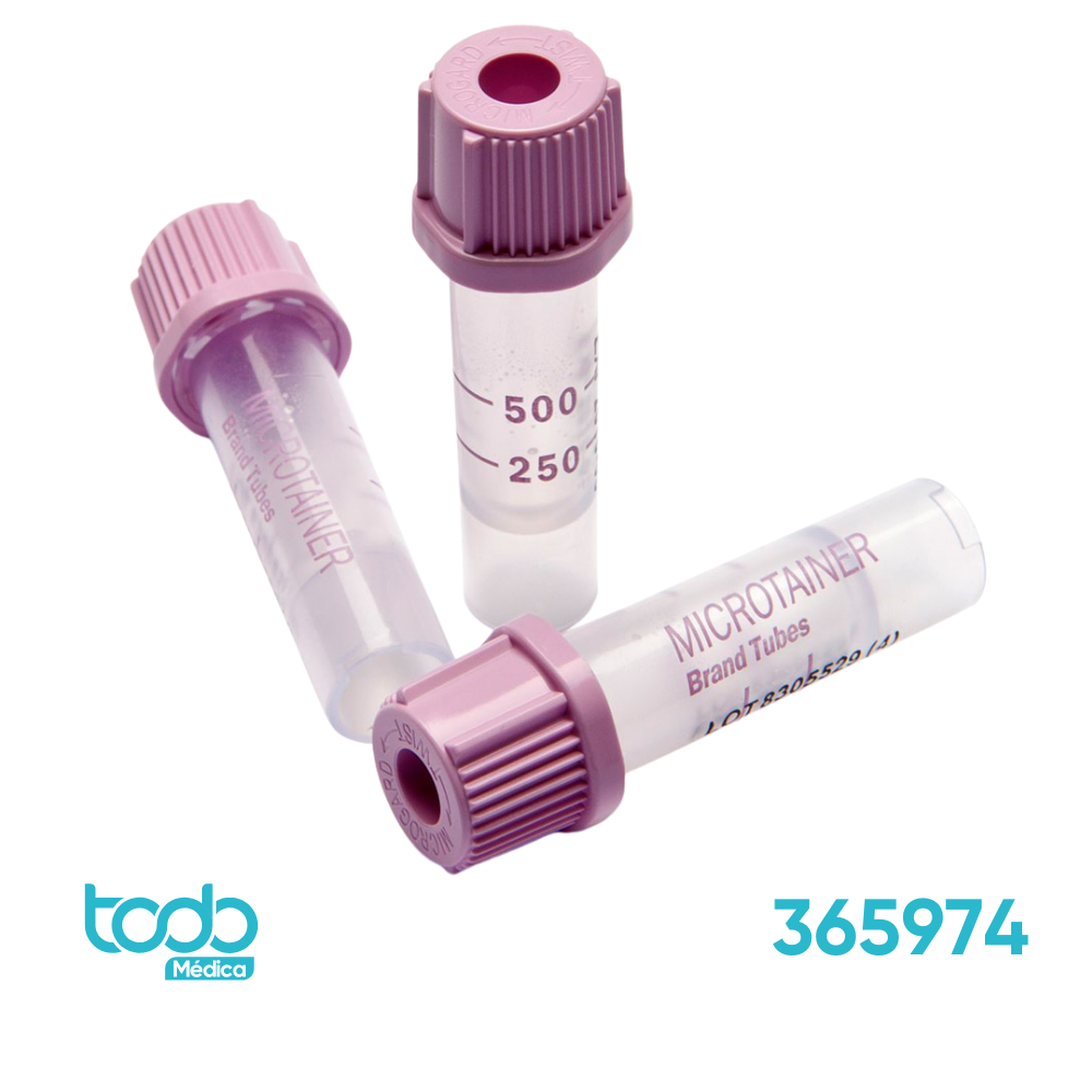 Tubo Recolector Microtainer® con Tapa Lila
