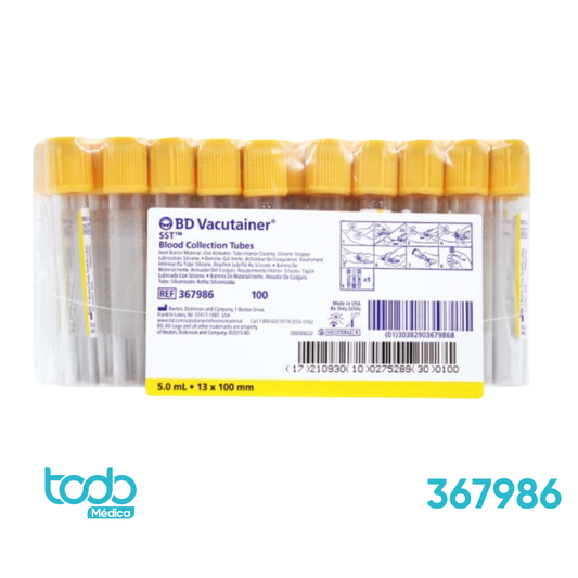 Tubo Recolector de 5.0 mL con Tapa Amarilla – BD Vacutainer®