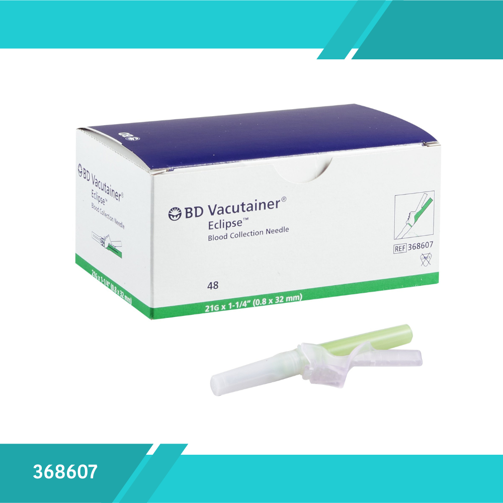 AGUJA DE SEGURIDAD VACUTAINER ECLIPSE 21G X 1-1/4