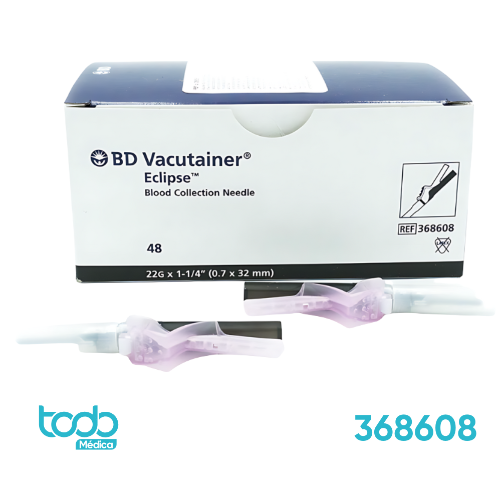 Aguja de Seguridad Vacutainer Eclipse 22G x 1-1/4”