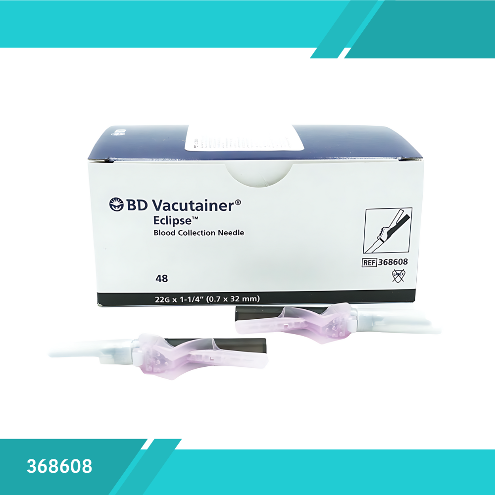 AGUJA DE SEGURIDAD VACUTAINER ECLIPSE 22G X 1-1/4”