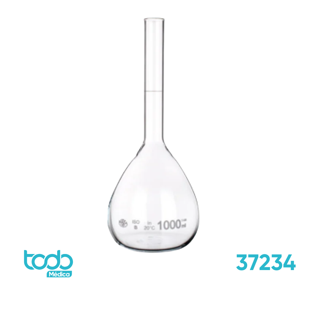 Matraz Volumétrico de 1000 mL con Tapón