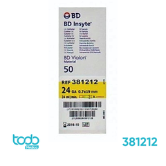 Catéter Intravenoso BD Insyte 24G x 3/4