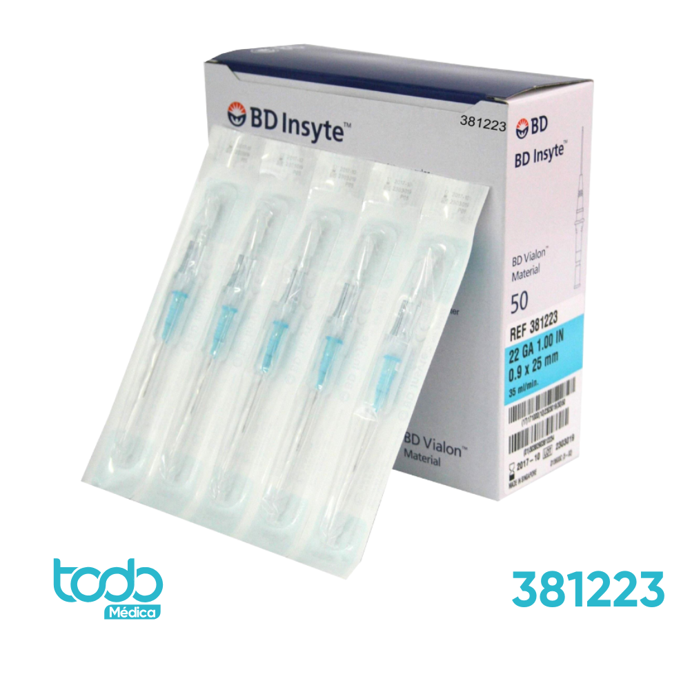 Catéter Intravenoso BD Insyte 22G x 1"