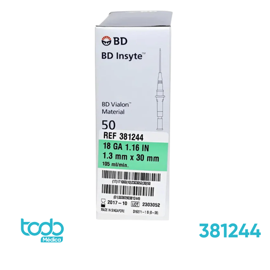 Catéter Intravenoso BD Insyte 18G x 1 1/16"