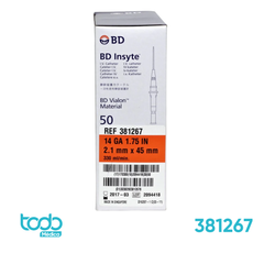 Catéter Intravenoso BD Insyte 14G x 1.75