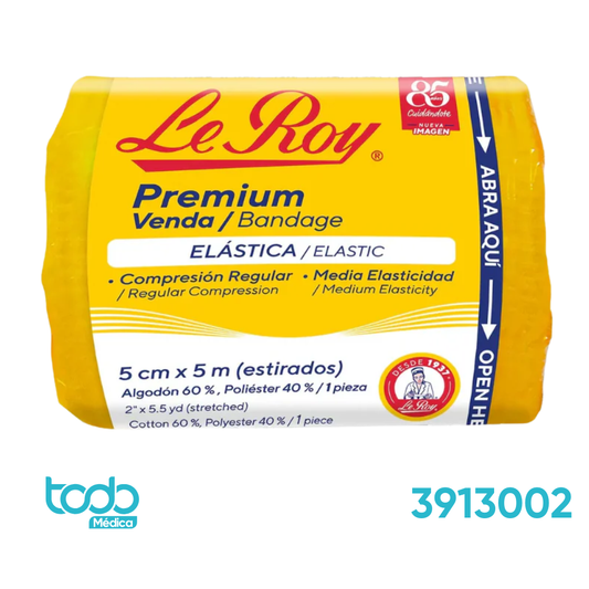 Venda Elástica Amoldable Le Roy 5 cm x 5 m