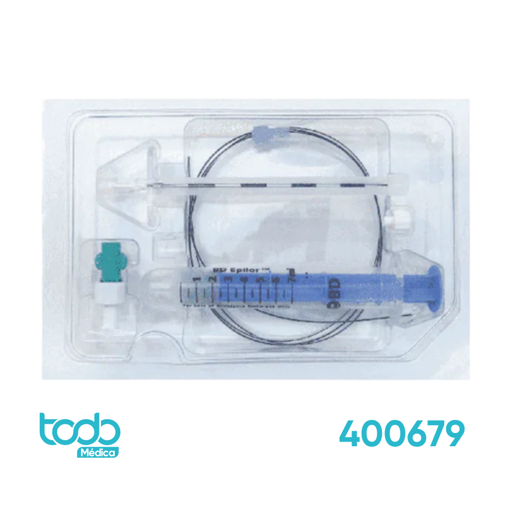 Kit para Anestesia de 16GX3-1/2" con Catéter de 19GX36"