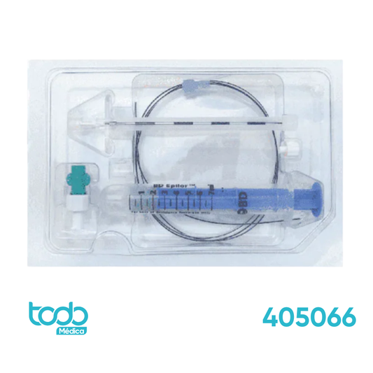 Kit para Anestesia de 18GX3-1/2" con Catéter de 20GX36"