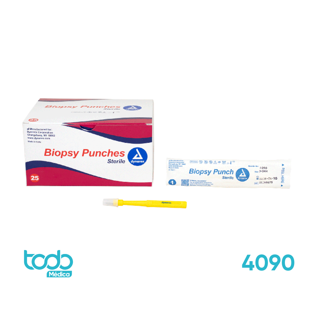 Punch para Biopsia 3.5 mm Estéril – Color Amarillo
