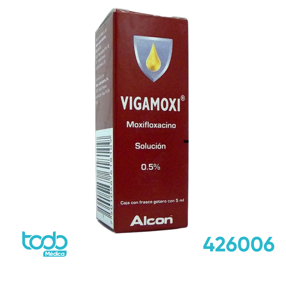 Vigamox Alcon 0.5% Solución Oftálmica 5ml