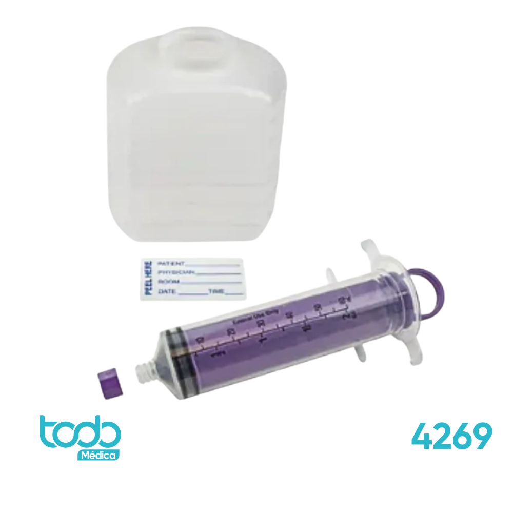 Set de Alimentación Enteral 60 cc con Conector – Incluye Botella de 500 cc