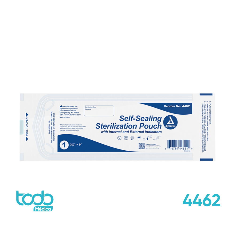 Bolsas para Esterilización Autoadhesivas 9 × 23 cm – Caja con 200 Unidades