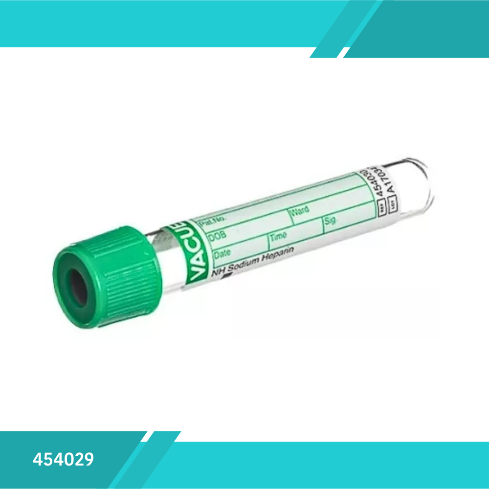 TUBO RECOLECTOR VACUETTE DE 4ML CON TAPA VERDE