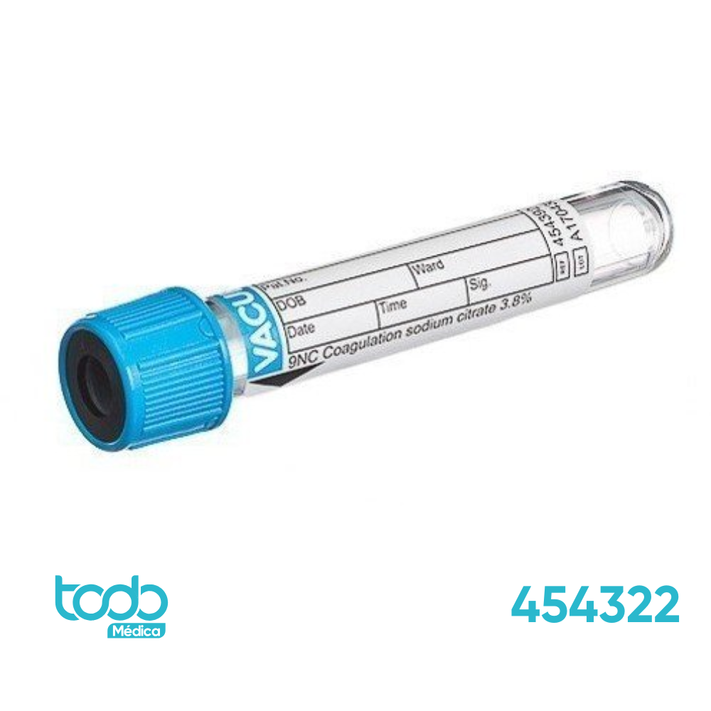 Tubo Vacuette Azul – 2 ml – Paquete 50 Unidades