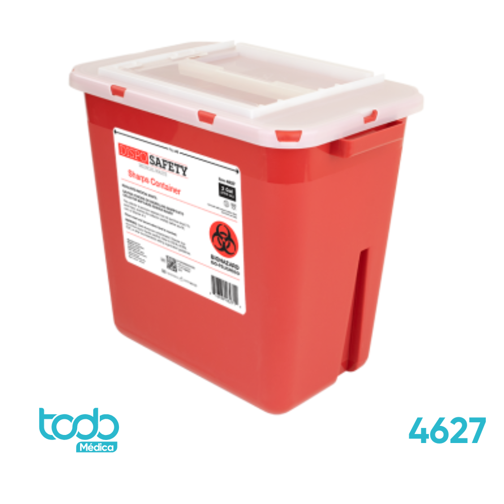 Contenedor de 2 GL para Desechos Punzocortantes Bioinfecciosos – 7.5 L