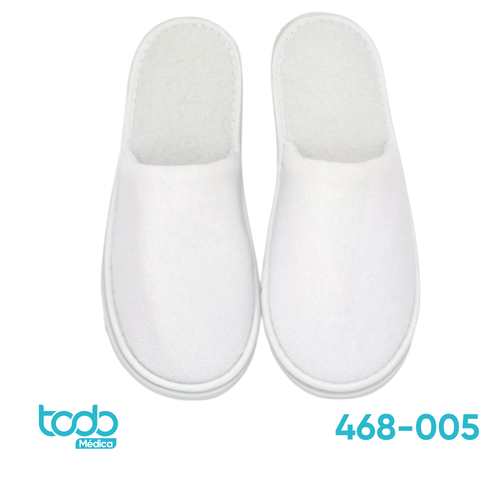 Pantufla Descartable Bastos Viegas Blanca – Paquete de 2 Unidades – Caja con 400 pares
