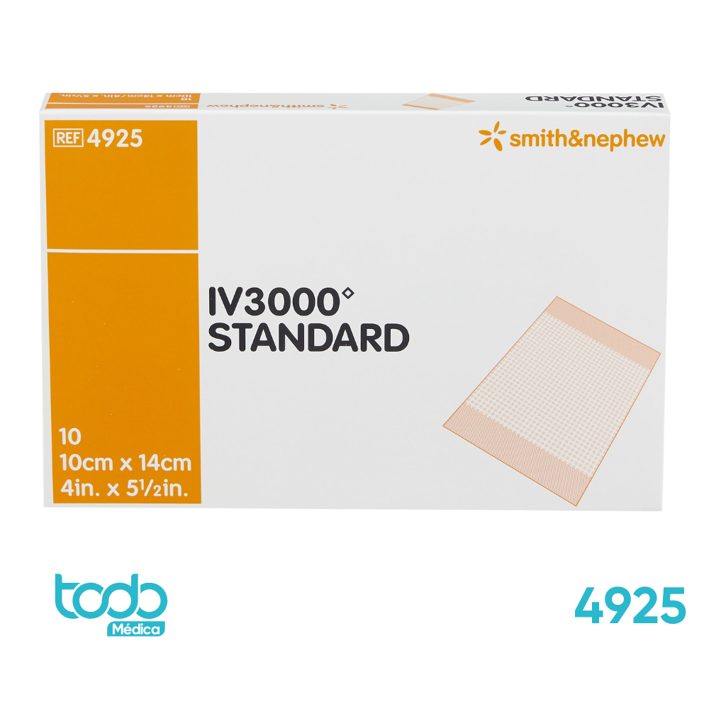 IV3000 Central – Apósito Transparente para Catéteres 10 x 14 cm