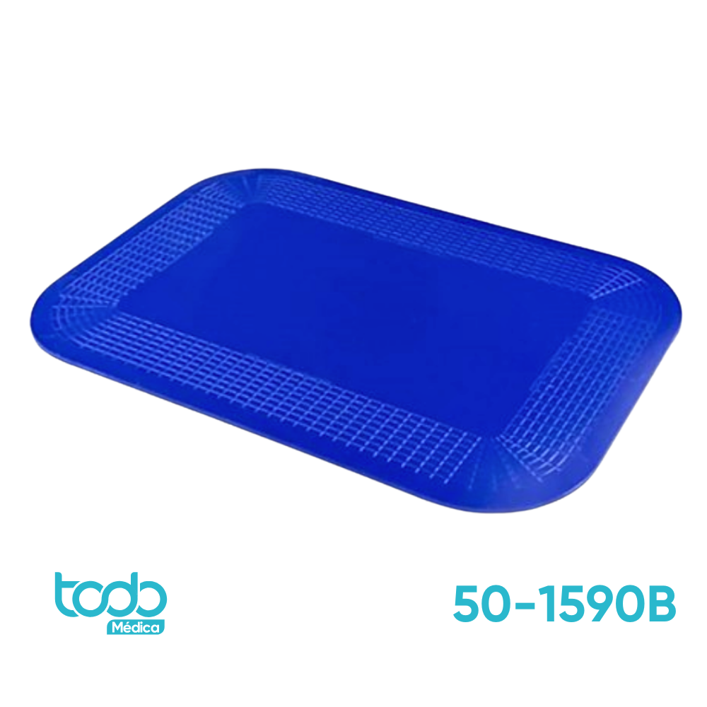 Tapete Dycem Antideslizante Rectangular Azul 7x2x10"
