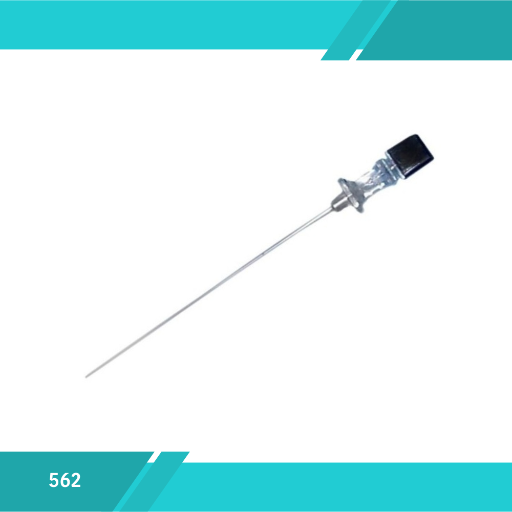 Aguja espinal quincke de 22x3 1/2