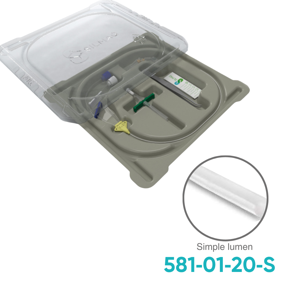 Catéter BITA PICC Simple Lumen 2 Fr x 20 cm