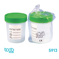 Frasco Estéril para Recolección de Orina – 120 ml con Tapa Verde