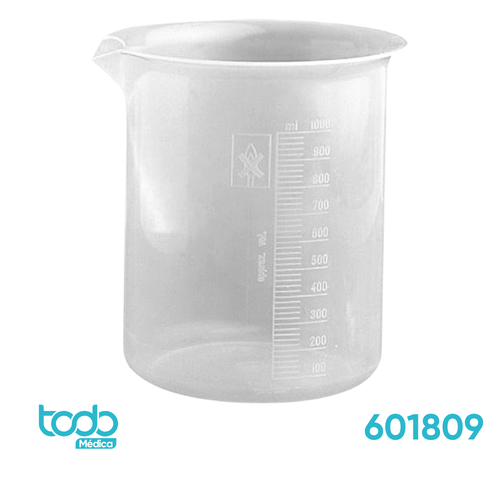 Beaker Globe de Polipropileno con Graduaciones en Relieve – 2000 ml