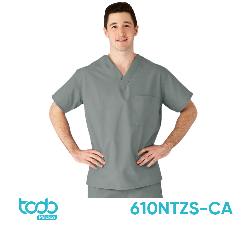 Camisa Reversible Unisex – Gris, Talla S