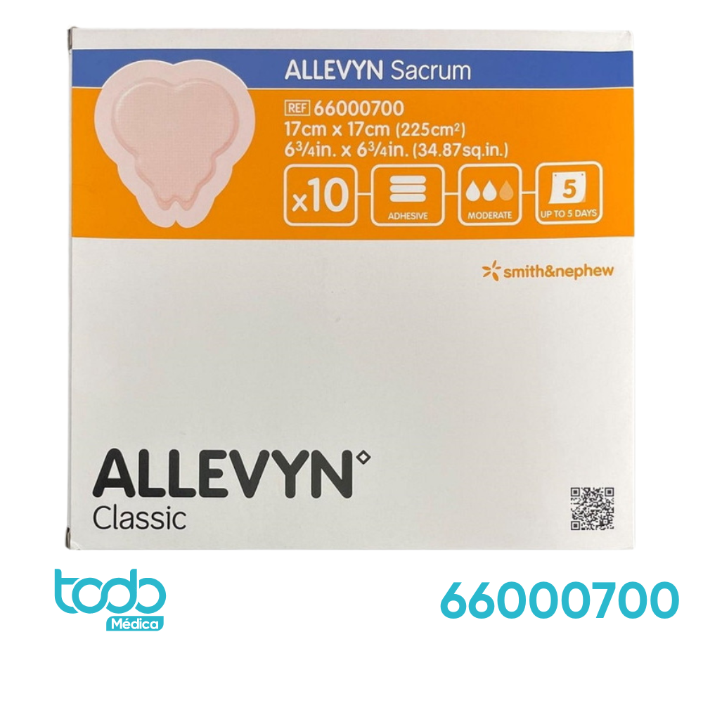 Apósito Allevyn con Adhesivo – Sacro 17 x 17 cm – Caja x10 (Master x8)