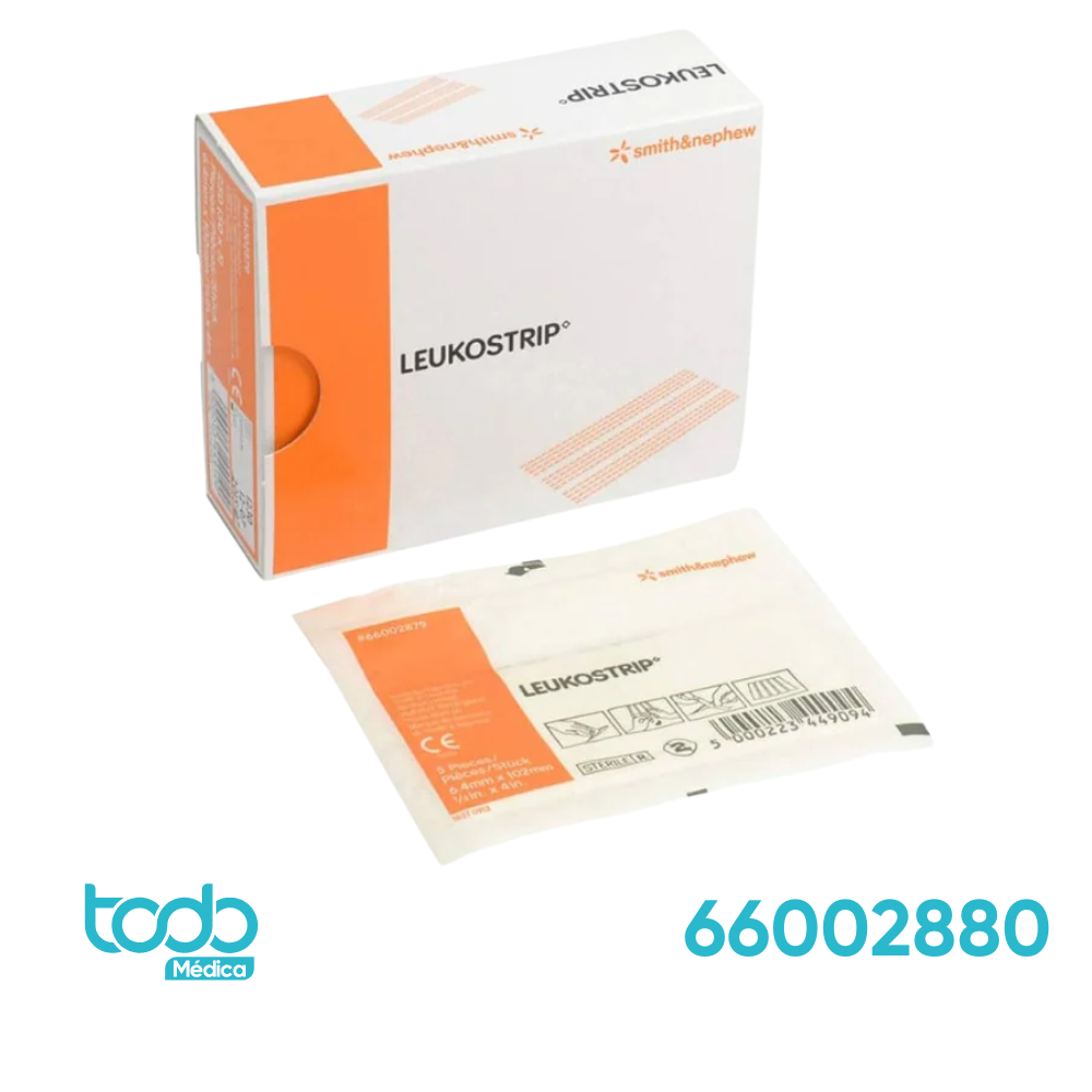 Leukostrip ½" x 4" – Tiras de Cierre Cutáneo Estériles