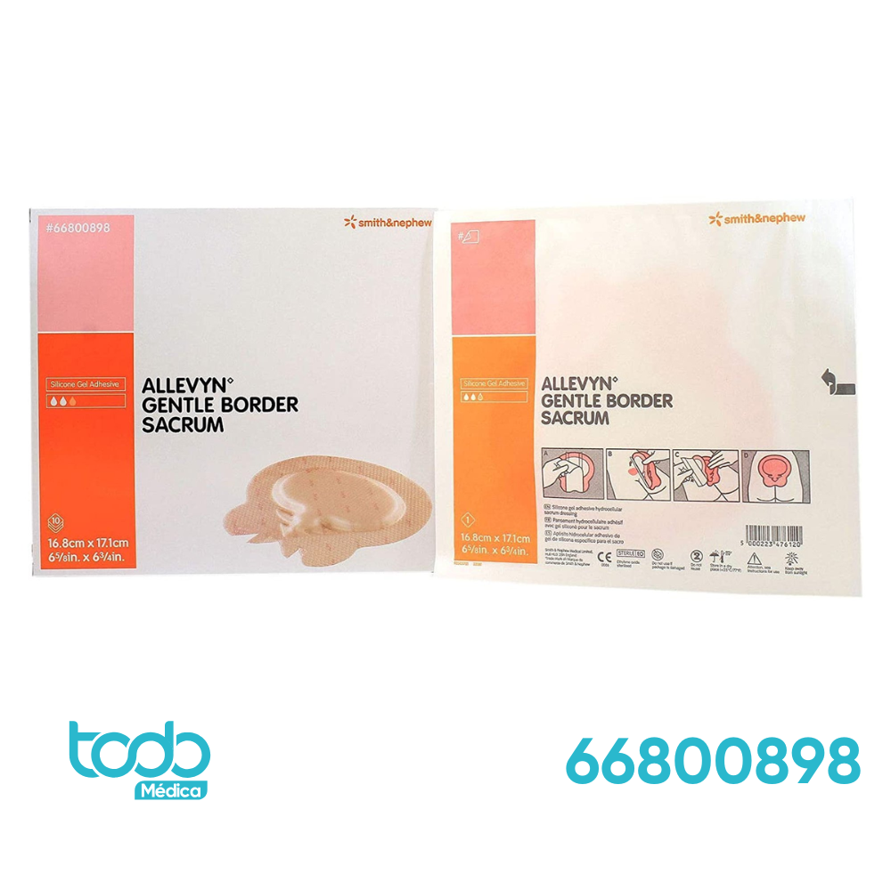 Allevyn Gentle Border Sacro – 16.8 × 17.1 cm