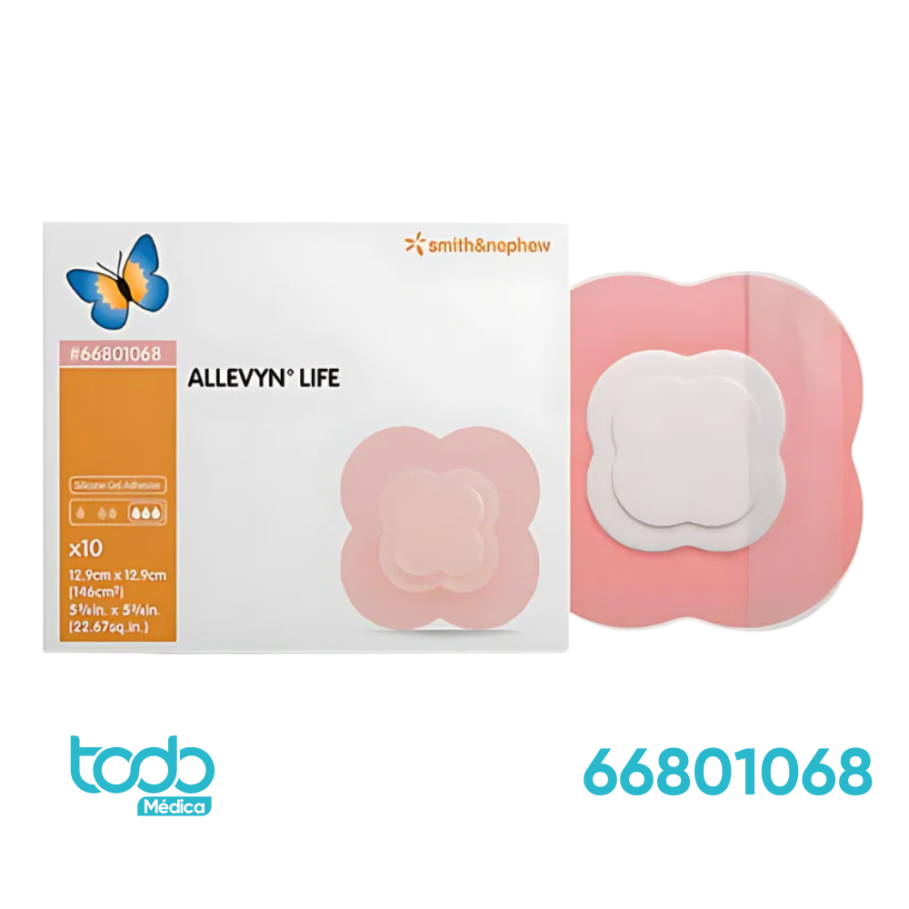 ALLEVYN LIFE 13x13 cm – Apósito Multicapa para Cuidado Avanzado de Heridas