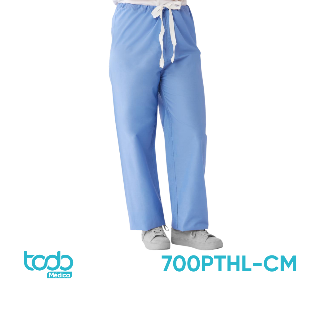 Pantalón Médico Reversible Encore – Talla L, Azul Cielo