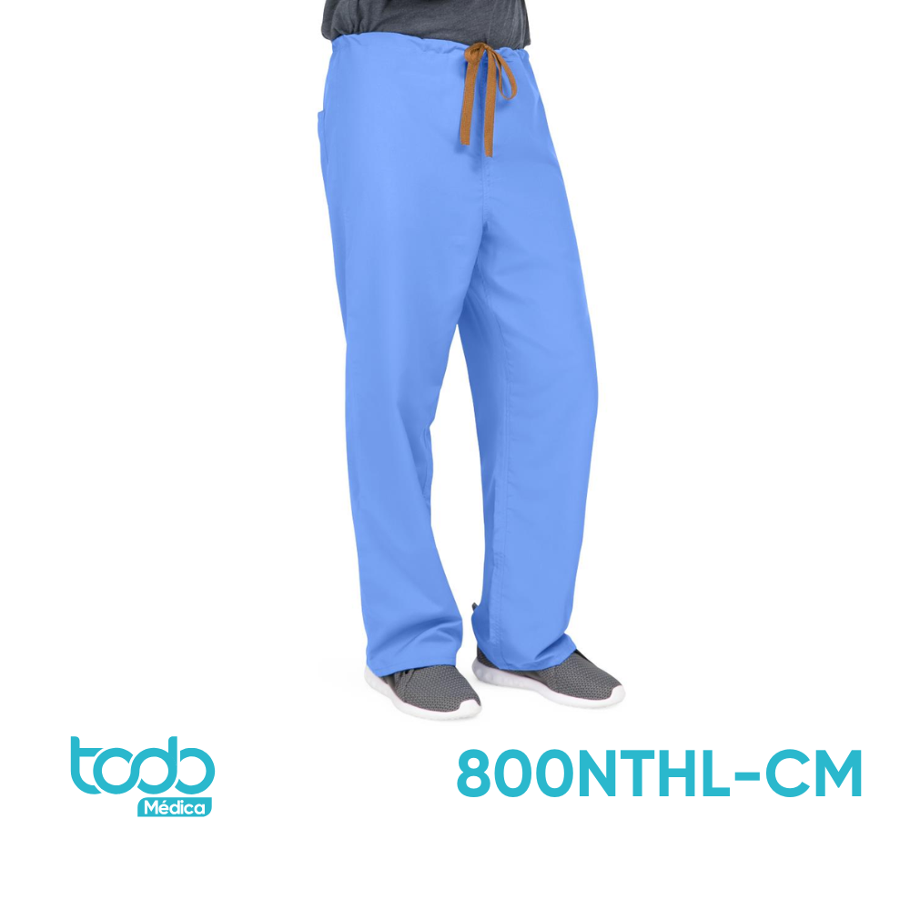 Pantalón Médico Medline PerforMAX® Celeste Reversible – Talla L