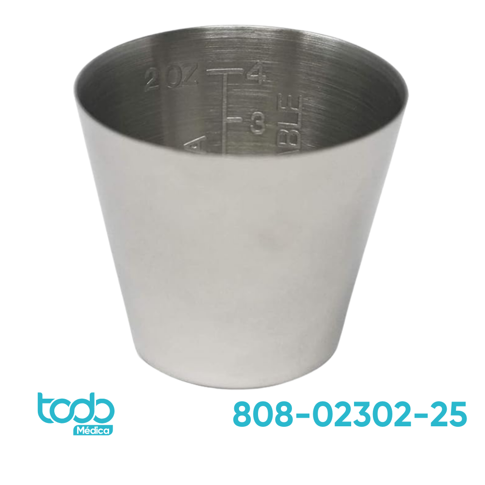 Copa Medicinal Avellanus de Acero Inoxidable 25cc