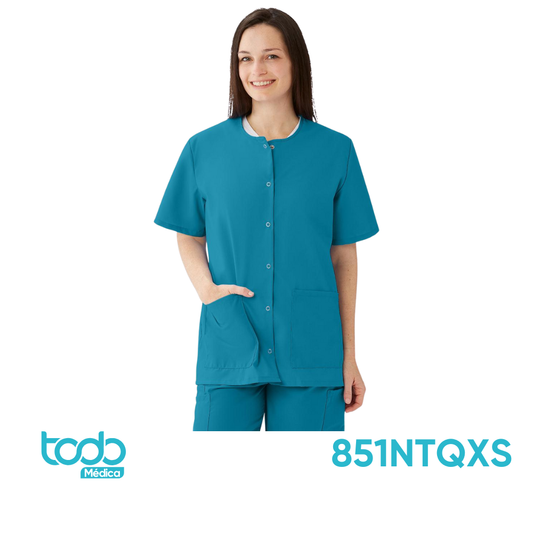 Camisa con Broches Algelstat Blanca - Talla XS