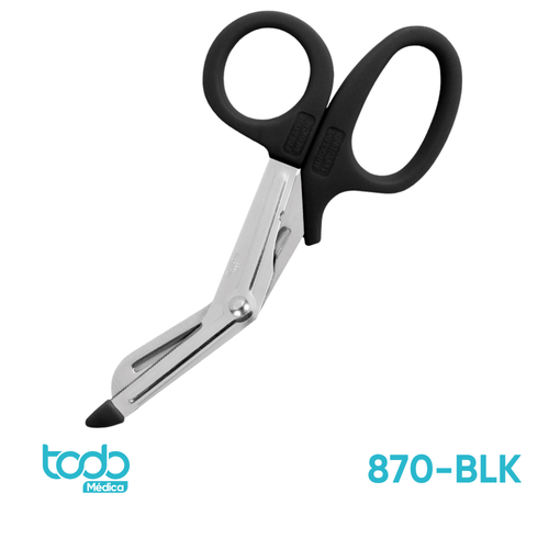 Tijera Prestige Multiuso Acero Inox. 420 Autoclavable Negra 5.5"