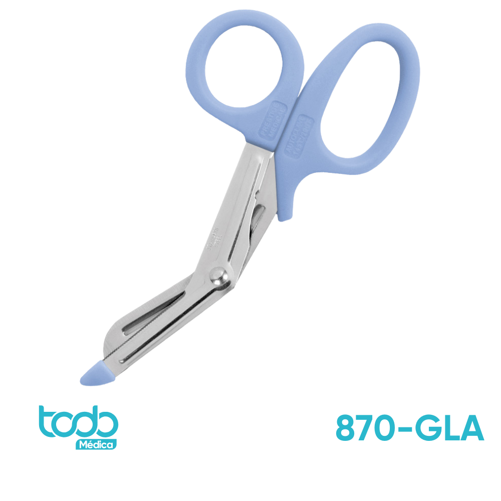 Tijera Prestige Multiuso Acero Inox. 420 Autoclavable Azul Claro 5.5"