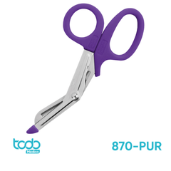 Tijera Prestige Multiuso Acero Inox. 420 Autoclavable Púrpura 5.5